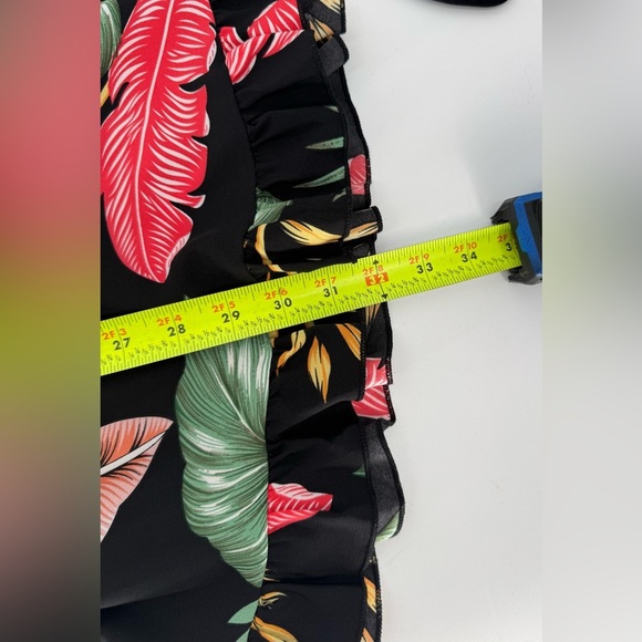 Women's Tropical Halter Tie Cut Out Mini Dress - Picture 11 of 13